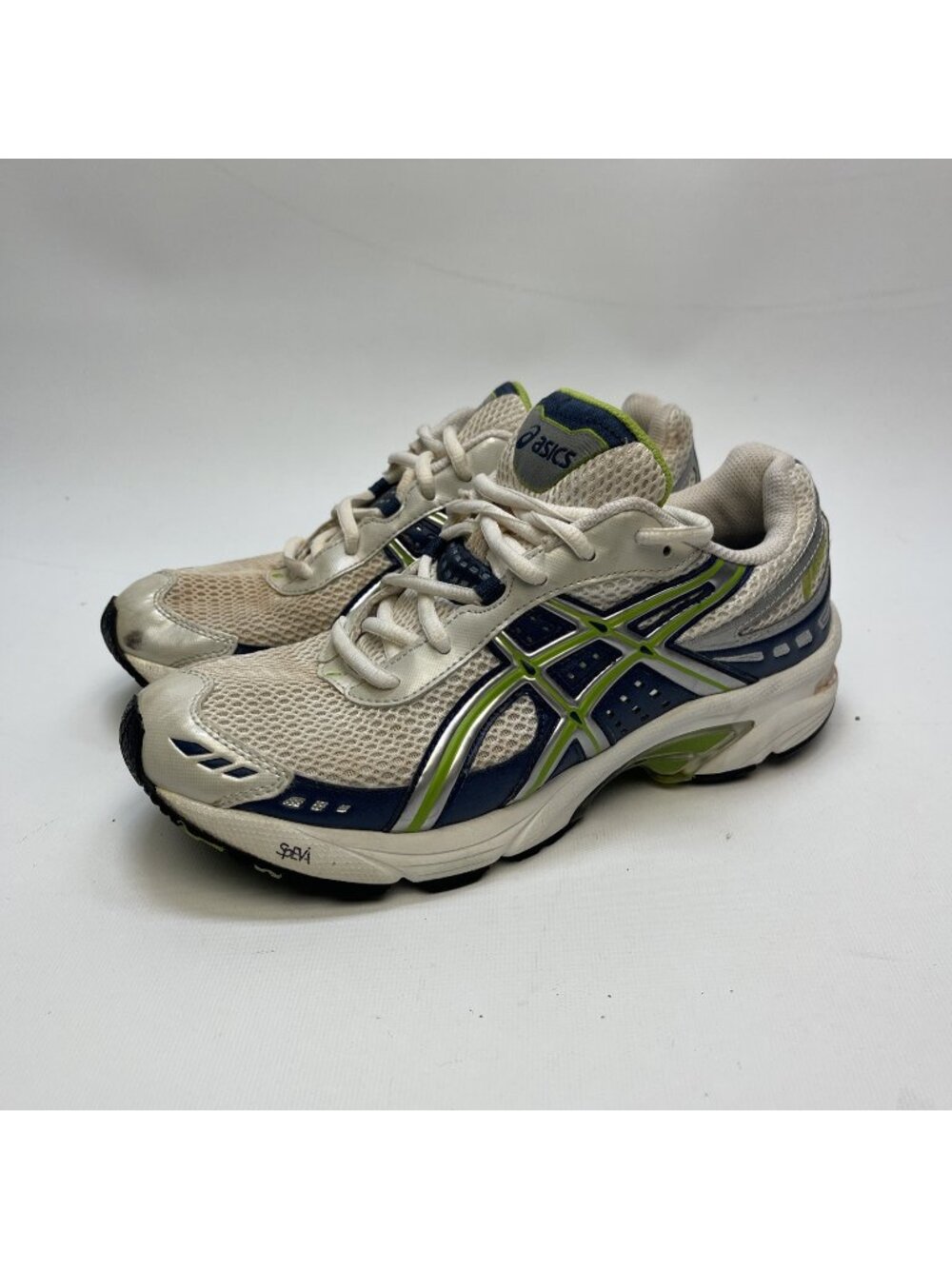 Y2K Asics Shoes Gel Equation 2 Running Sneakers TN871 Neon Green / Blue Wom 8 US